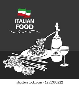 wine with italian food menu