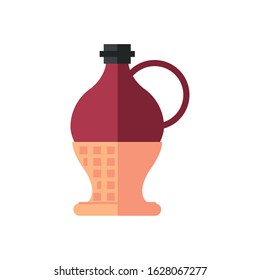 wine jar drink isolated icon vector illustration design