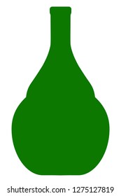 Wine jug vector icon symbol. Flat pictogram is isolated on a white background. Wine jug pictogram designed with simple style.