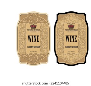 WINE LABEL COLLECTION DECORATIVE STICKER