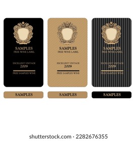 WINE LABEL COLLECTION DECORATIVE STICKER