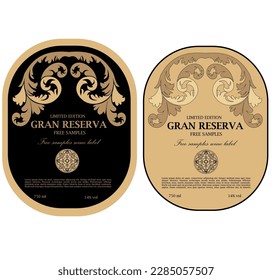 WINE LABEL COLLECTION DECORATIVE STICKER