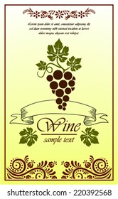Wine label design