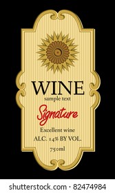 wine label design