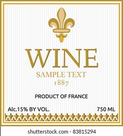 wine label design