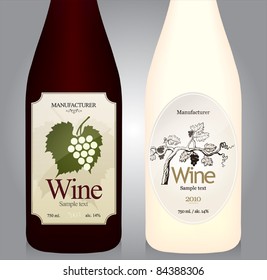 Wine label design