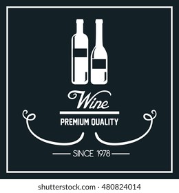 wine label design isolated