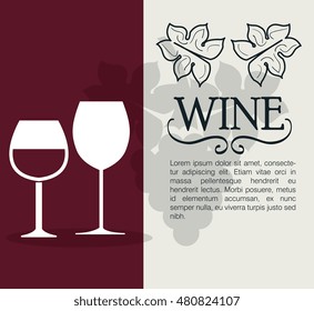 wine label design isolated