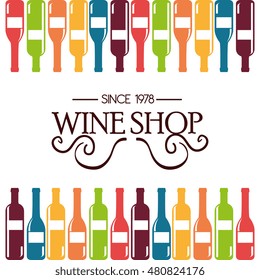 wine label design isolated