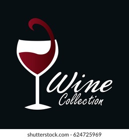 wine label design isolated