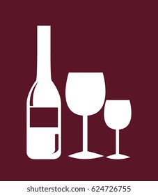 wine label design isolated