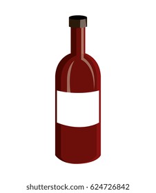 wine label design isolated