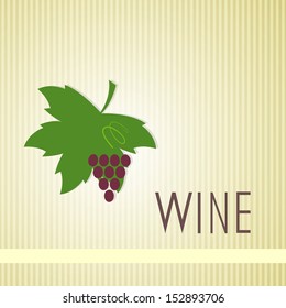 Wine label design, vector illustration