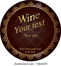 Wine label - gold