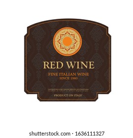 WINE LABEL ITALIAN FOOD AND DRINKS DECORATIVE STICKER FOR AMARONE, PROSECCO, CHIANTI, VALPOLICELLA,PRIMITIVE AND SPARKLING WINE