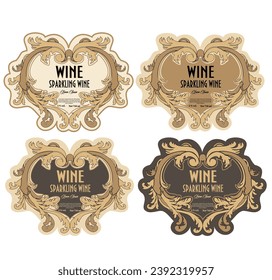 ETIQUETA VINÍCOLA ITALIANA PESO DECORATIVO PARA AMARONE, PROSECCO, CHIANTI, VALPOLICELLA, VINO PRIMITIVO Y DERRAME