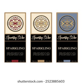 WINE LABEL ITALIAN FOOD AND DRINKS DECORATIVE STICKER FOR AMARONE, PROSECCO, CHIANTI, VALPOLICELLA,PRIMITIVE AND SPARKLING WINE