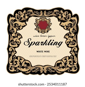 WINE LABEL ITALIAN FOOD AND DRINKS DECORATIVE STICKER FOR AMARONE, PROSECCO, CHIANTI, VALPOLICELLA,PRIMITIVE AND SPARKLING WINE