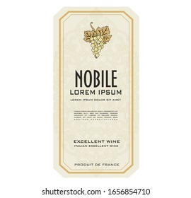 WINE LABEL SPARKLING AND RED WINE AMARONE 