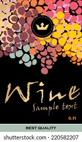 Wine Label Vector