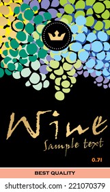 Wine Label Vector