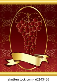 Wine label vector