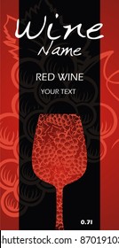 Wine Label Vector