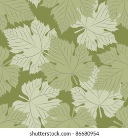 wine leaf olive seamless pattern