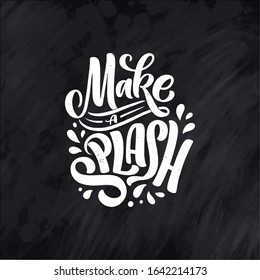 Wine lettering composition in modern style. Alcohol beverage bar drink concept. Vintage typography for print or poster. Vector illustration.