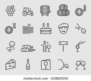 Wine line icon