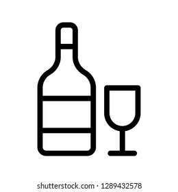 wine line icon