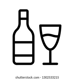 wine line icon