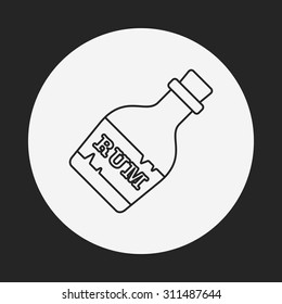wine line icon