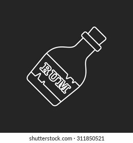 wine line icon