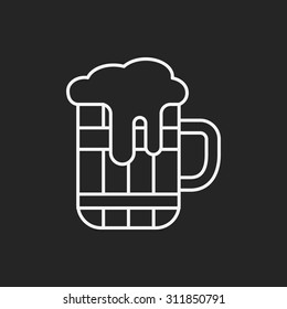 wine line icon