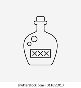 wine line icon
