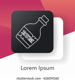 wine line icon