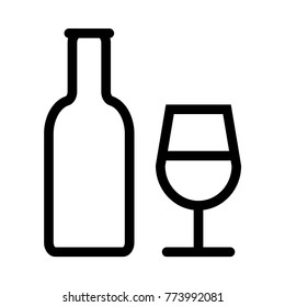   wine line icon