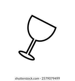 wine line icon illustration flat