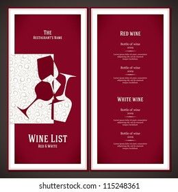 Wine list design