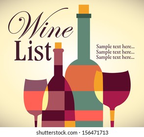 Wine list design