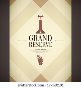 Wine list design