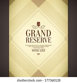 Wine list design