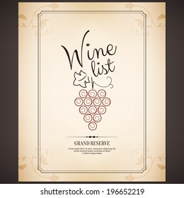 Wine list design