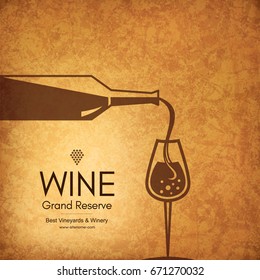 Diseño de lista de vinos