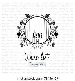 Wine list design