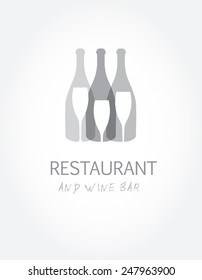 Plantillas de diseño de carta de vinos con diferentes botellas de vino y vasos.