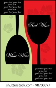 wine list design vector
