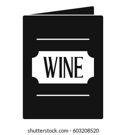 Wine list icon. Simple illustration of wine list vector icon for web