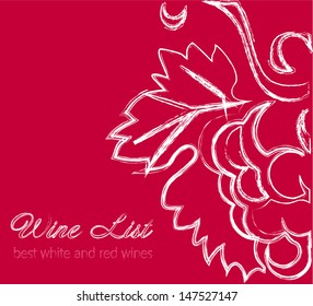 Wine list label